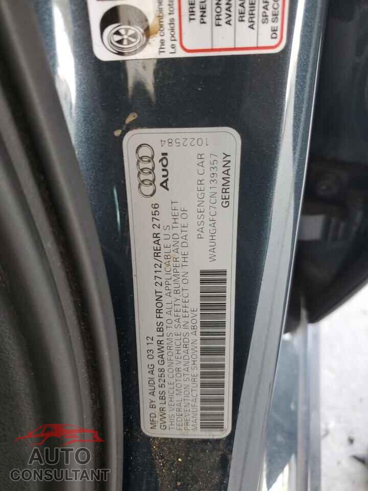 AUDI A6 2012 - WAUHGAFC7CN139357