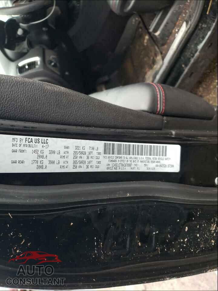DODGE DURANGO 2017 - 1C4SDJCT8HC878987