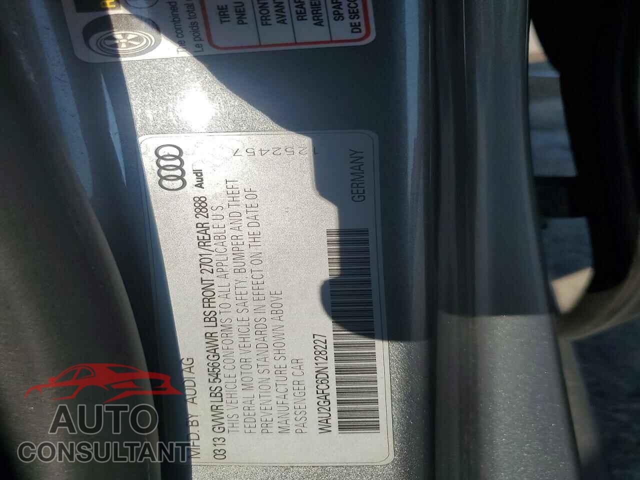 AUDI A7 2013 - WAU2GAFC6DN128227