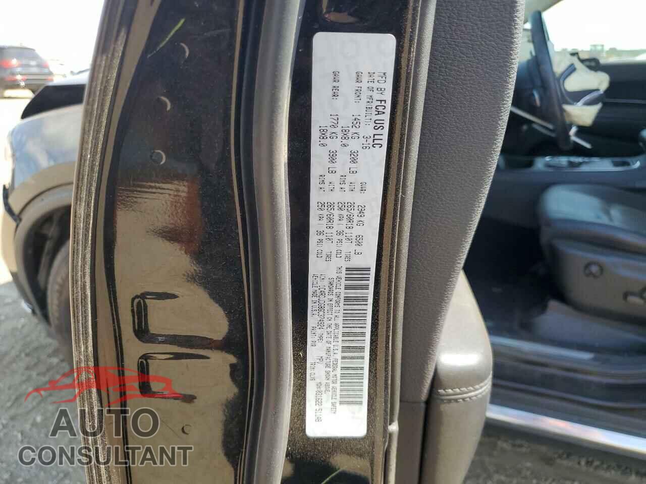 DODGE DURANGO 2016 - 1C4RDJDG8GC374924