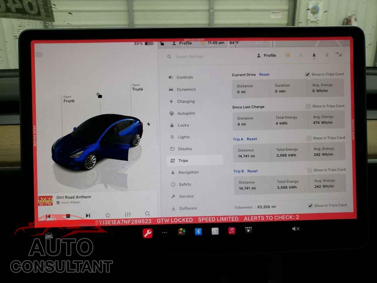 TESLA MODEL 3 2022 - 5YJ3E1EA7NF289523