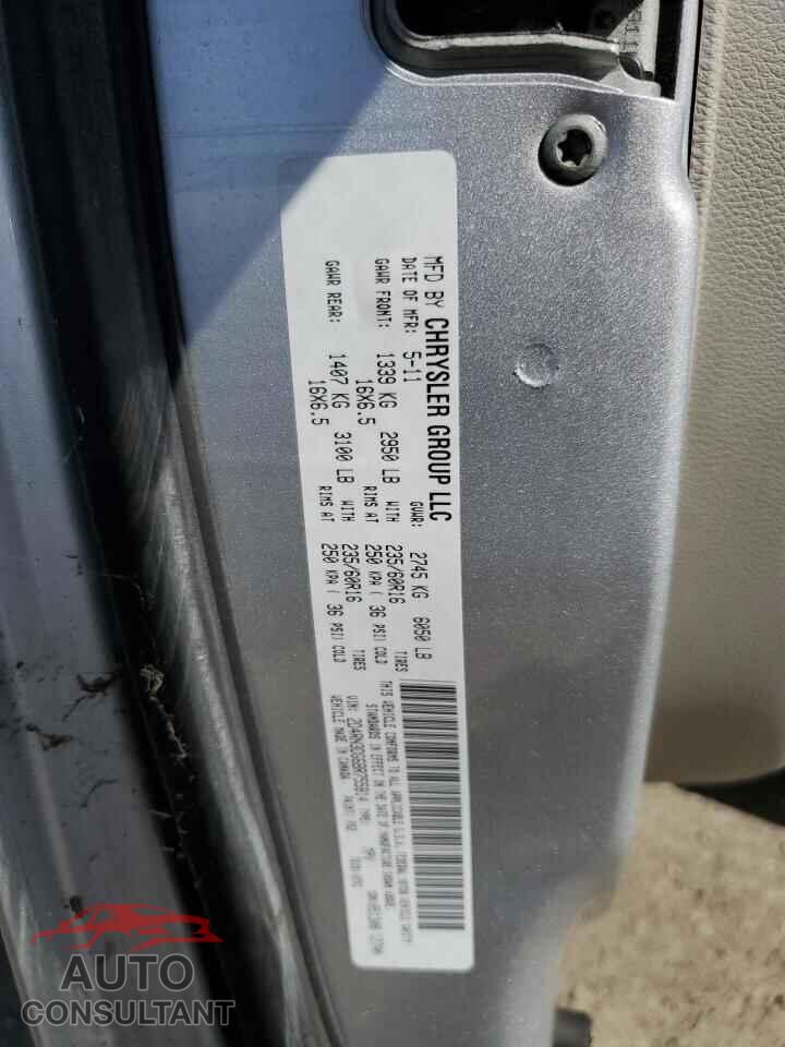 DODGE CARAVAN 2011 - 2D4RN3DG6BR755814