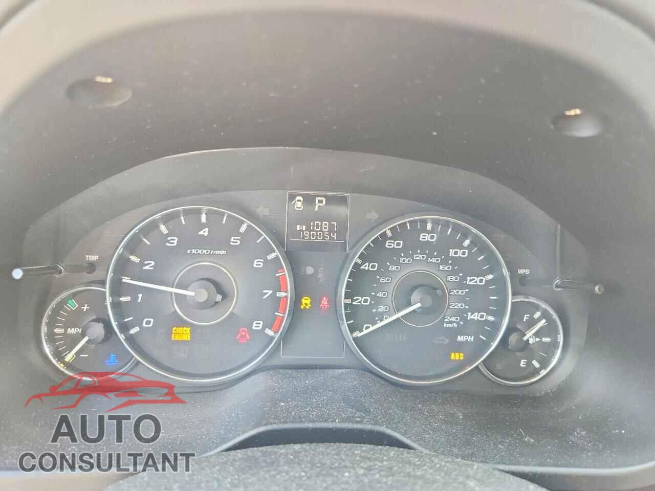 SUBARU OUTBACK 2011 - 4S4BRBKC3B3412220