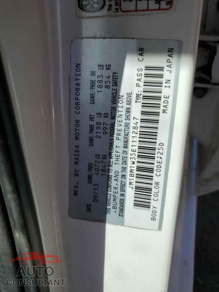 MAZDA 3 2014 - JM1BM1W35E1112847