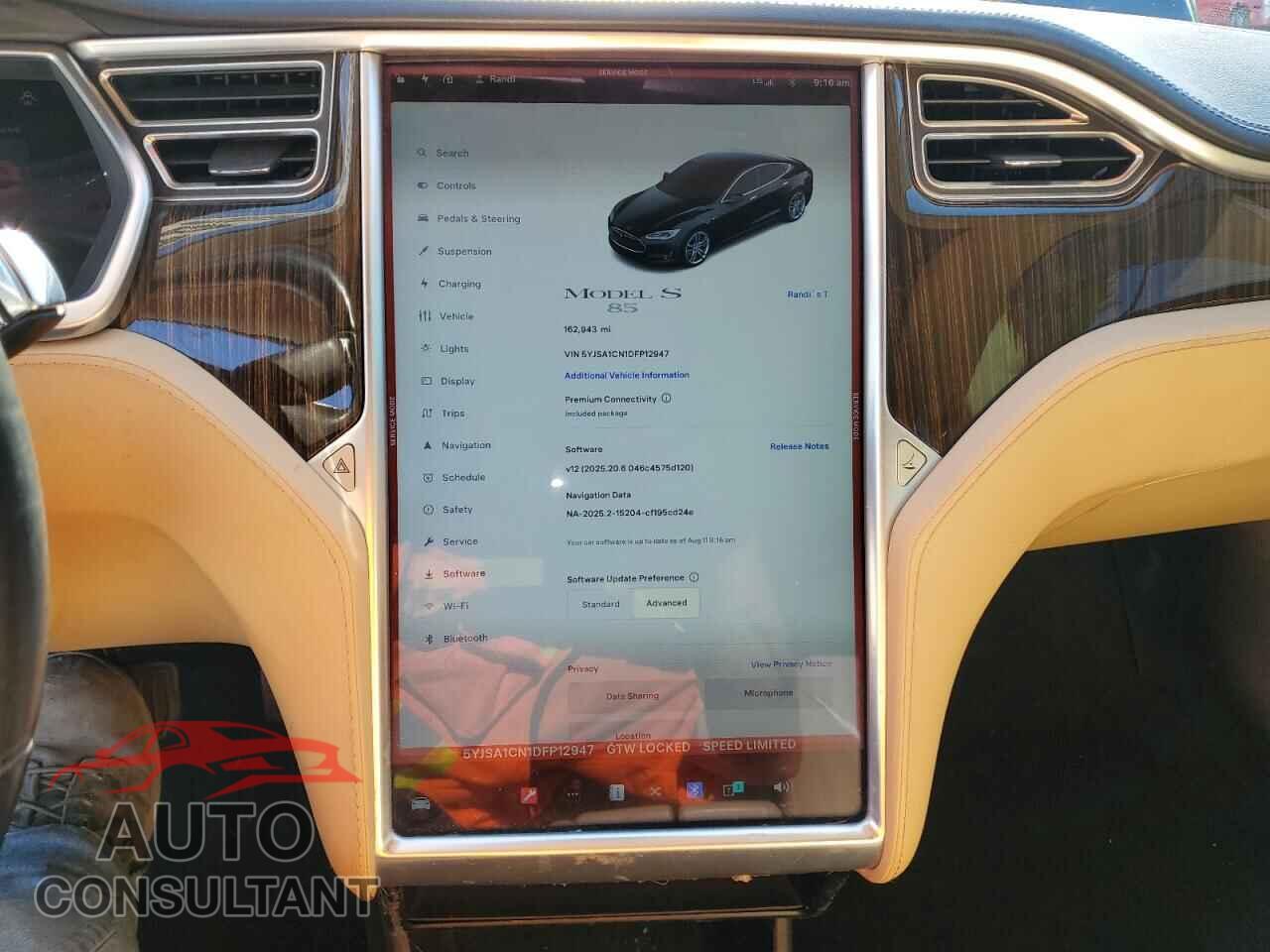 TESLA MODEL S 2013 - 5YJSA1CN1DFP12947