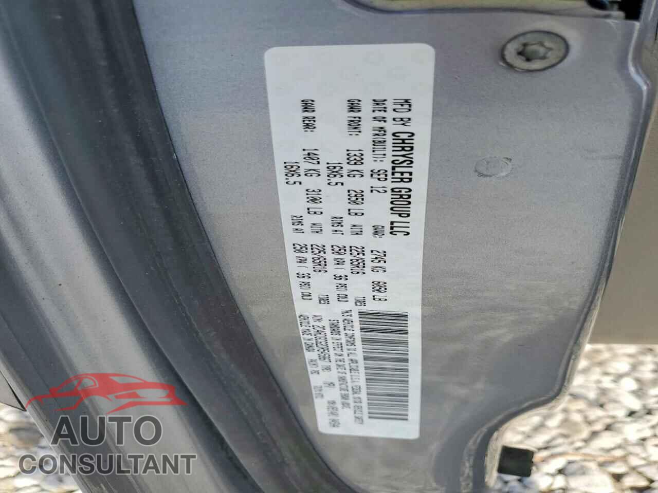 DODGE CARAVAN 2013 - 2C4RDGCG2DR545867