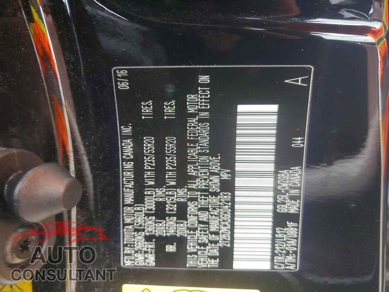 LEXUS RX350 2016 - 2T2BZMCA3GC042183