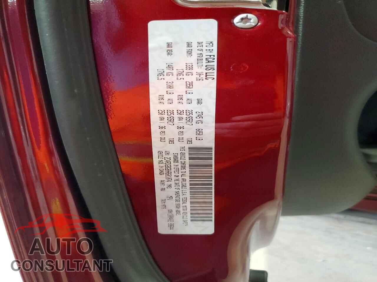 DODGE CARAVAN 2017 - 2C4RDGBG8HR601074