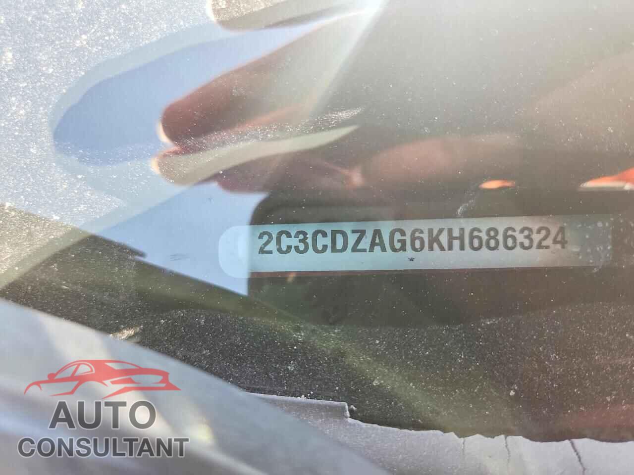 DODGE CHALLENGER 2019 - 2C3CDZAG6KH686324