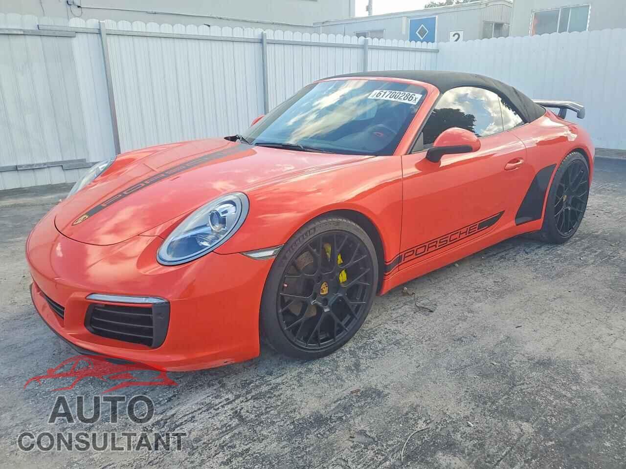 PORSCHE 911 2017 - WP0CA2A97HS142235