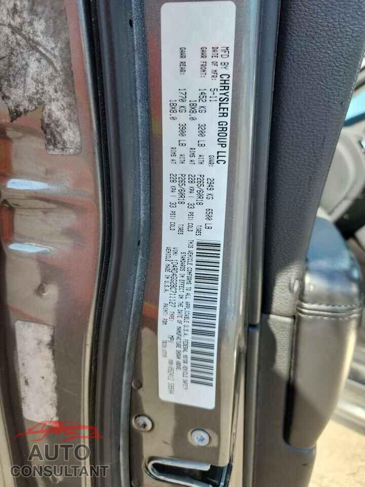 DODGE DURANGO 2011 - 1D4RD4GG2BC711127