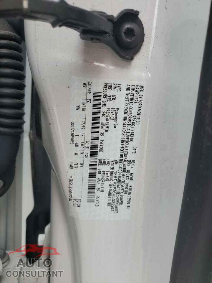 FORD FOCUS 2017 - 1FADP3E26HL322263