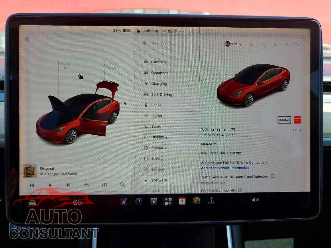 TESLA MODEL 3 2018 - 5YJ3E1EA6JF050782
