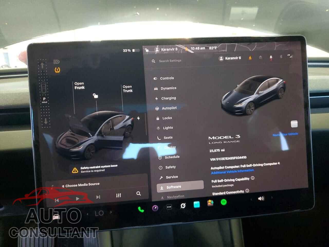 TESLA MODEL 3 2025 - 5YJ3E1EA8SF034410