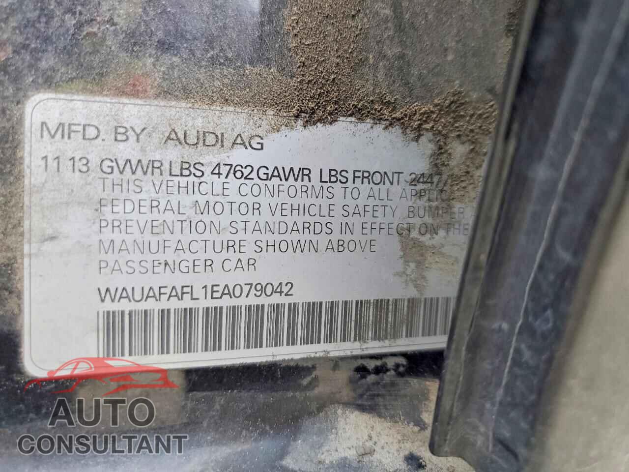 AUDI A4 2014 - WAUAFAFL1EA079042