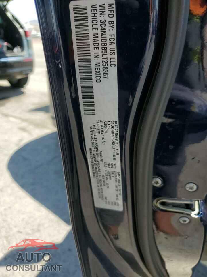 JEEP COMPASS 2020 - 3C4NJDBB5LT258367