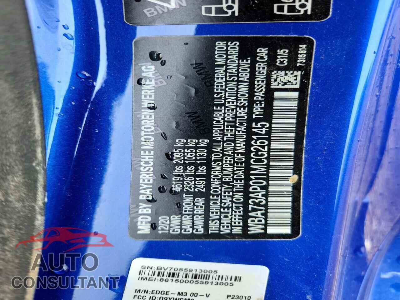 BMW 4 SERIES 2021 - WBA73AP01MCG26145