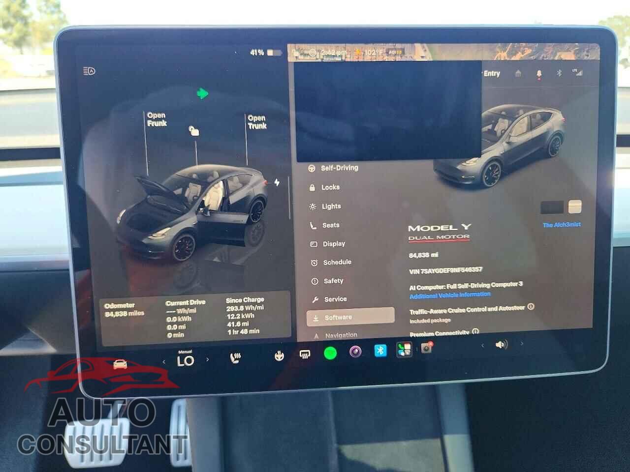 TESLA MODEL Y 2022 - 7SAYGDEF9NF546357