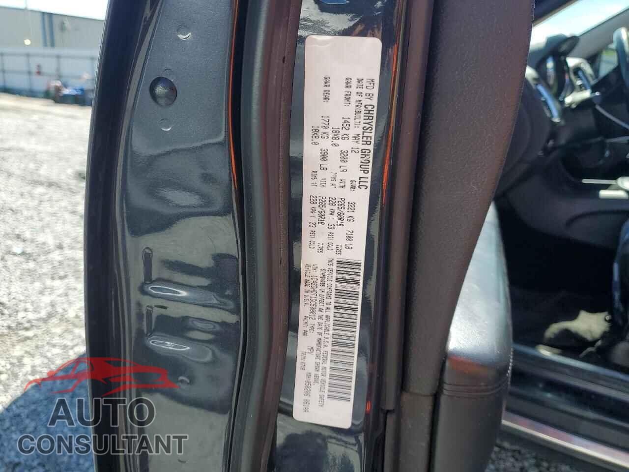 DODGE DURANGO 2013 - 1C4SDHDT1DC500012