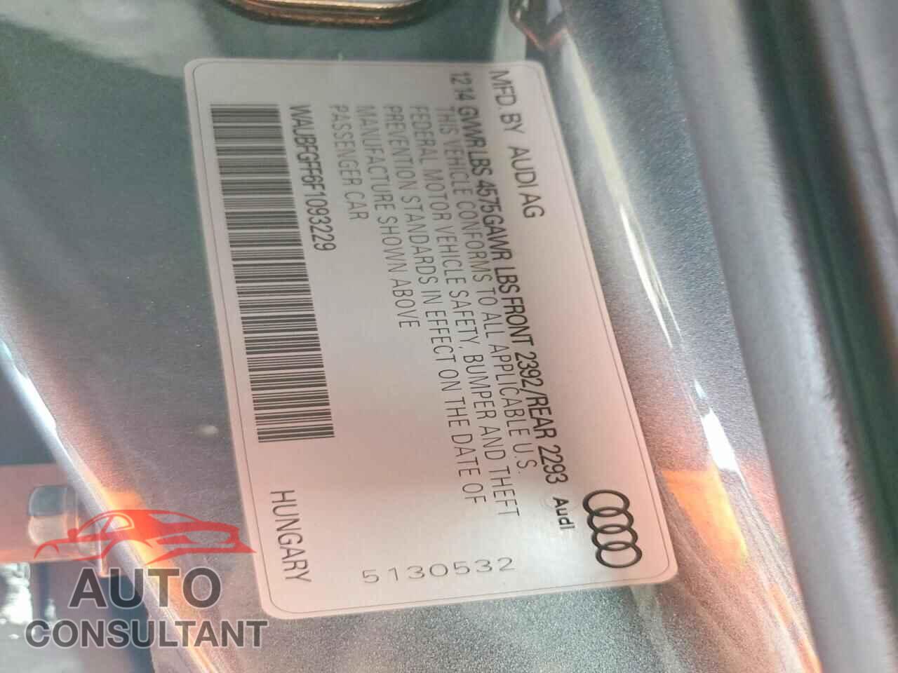 AUDI A3 2015 - WAUBFGFF6F1093229
