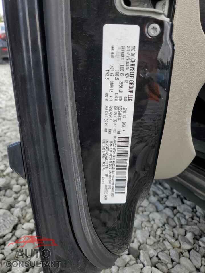 DODGE CARAVAN 2013 - 2C4RDGBG2DR628197