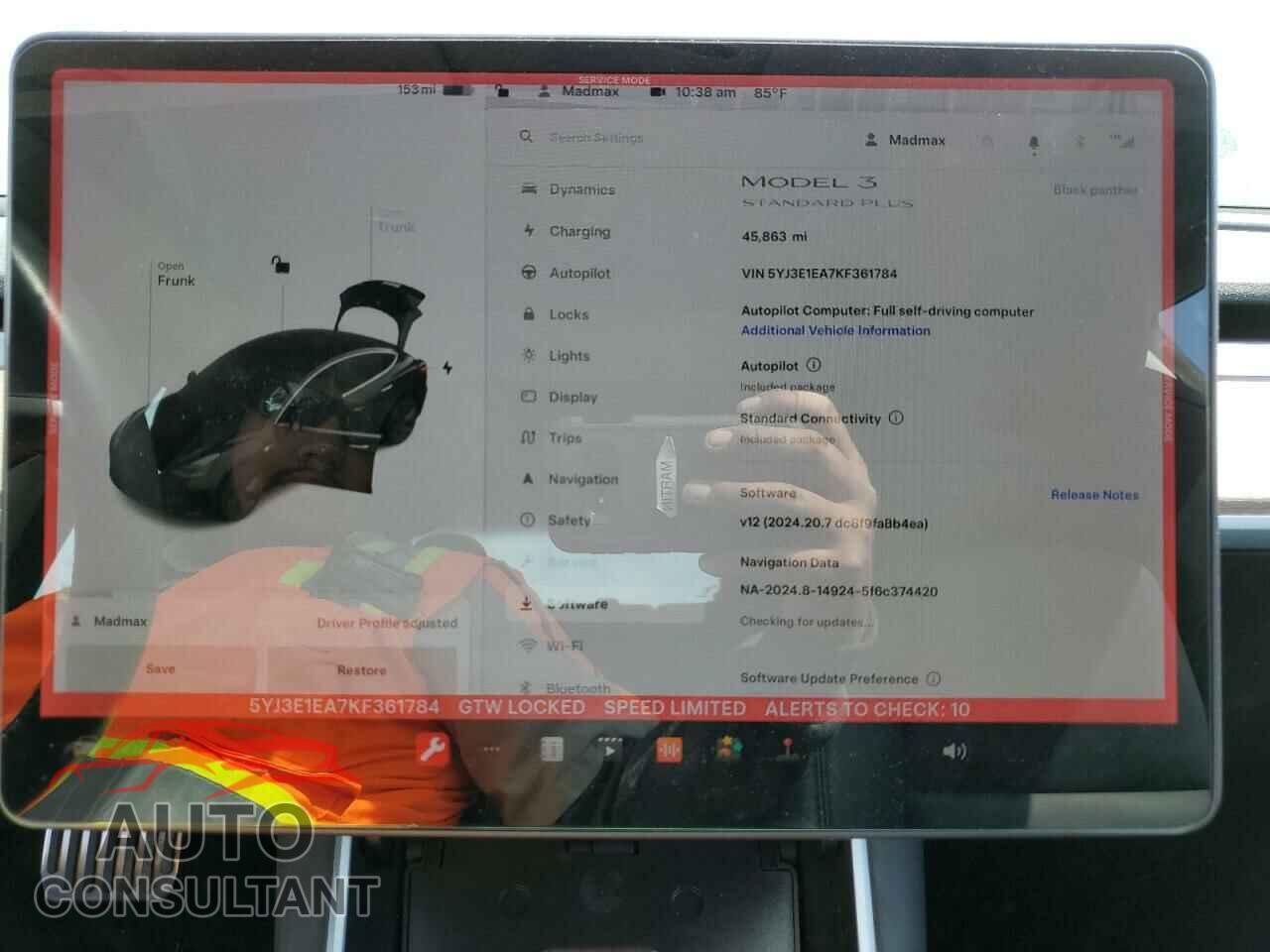 TESLA MODEL 3 2019 - 5YJ3E1EA7KF361784
