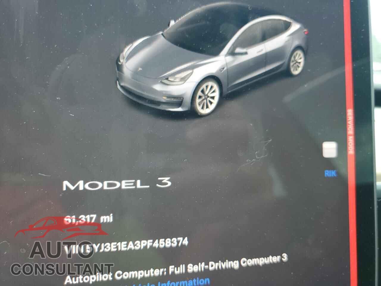 TESLA MODEL 3 2023 - 5YJ3E1EA3PF458374