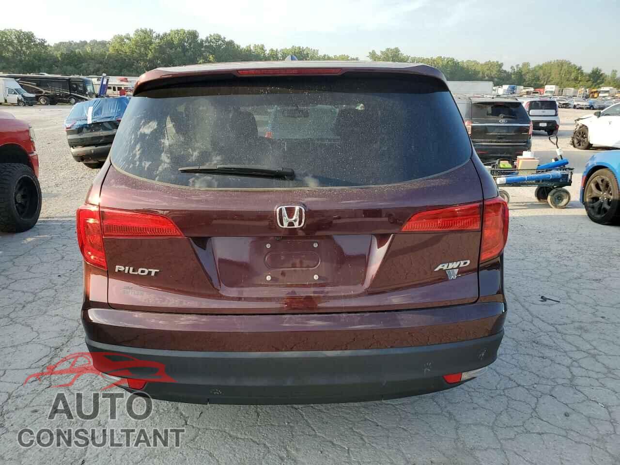 HONDA PILOT 2017 - 5FNYF6H59HB035024