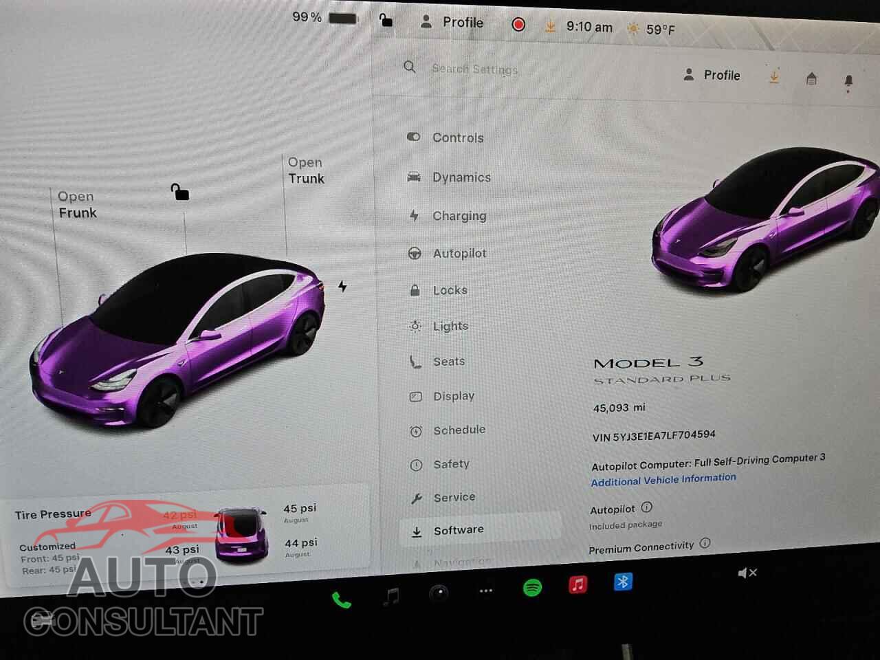 TESLA MODEL 3 2020 - 5YJ3E1EA7LF704594