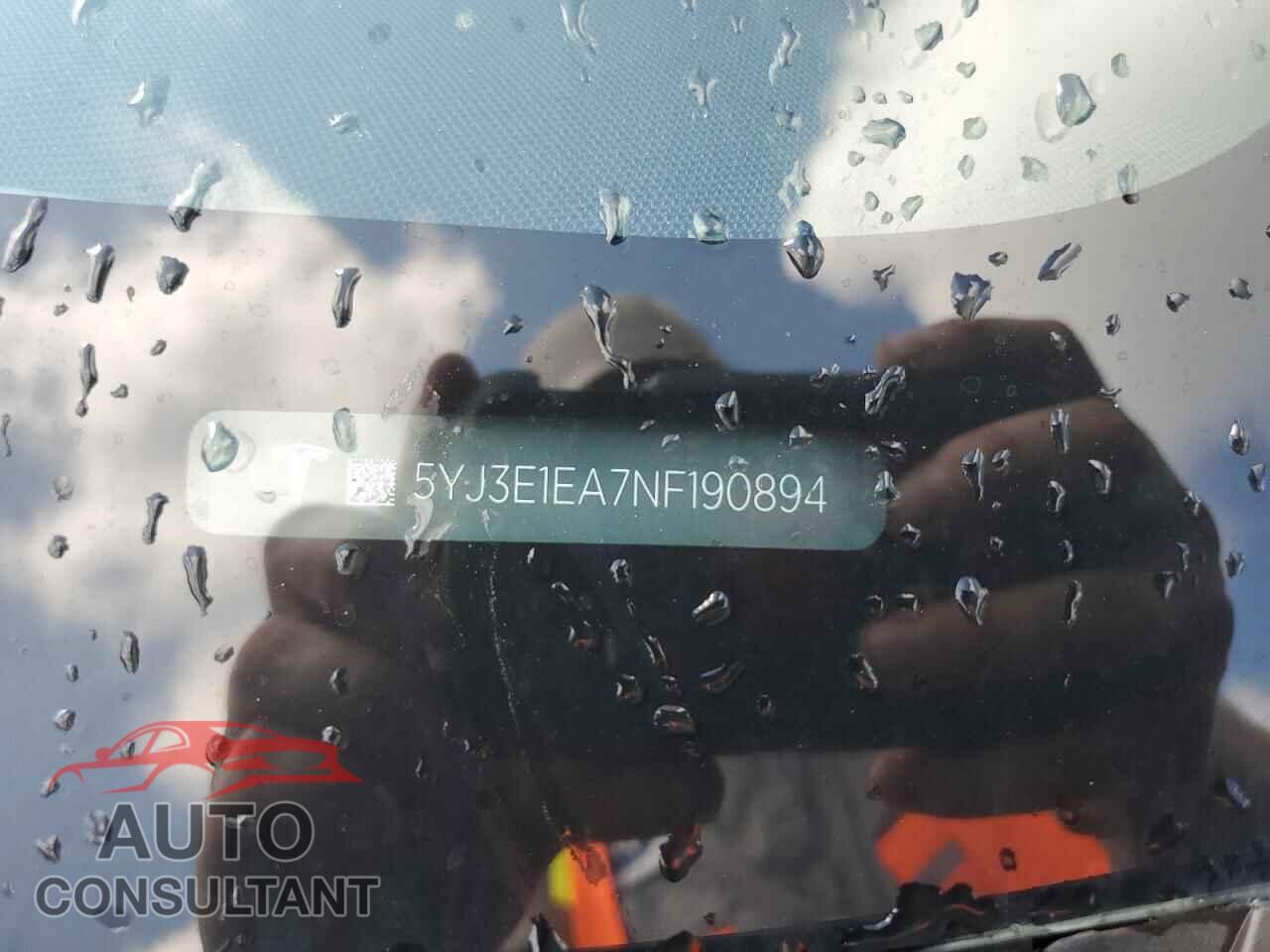 TESLA MODEL 3 2022 - 5YJ3E1EA7NF190894