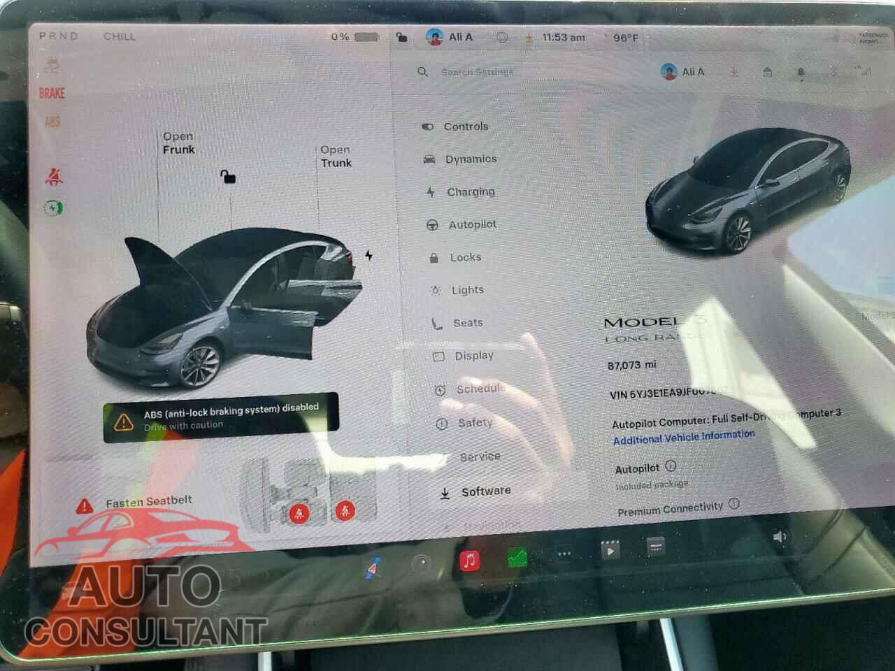 TESLA MODEL 3 2018 - 5YJ3E1EA9JF007862