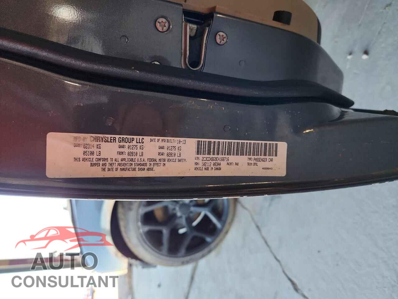 DODGE CHARGER 2014 - 2C3CDXBG9EH168716