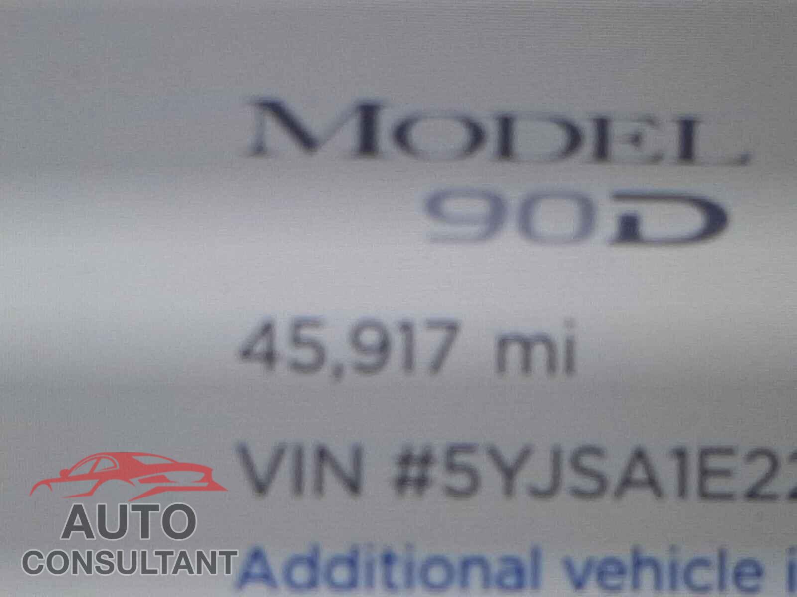 TESLA MODEL S 2016 - 5YJSA1E22GF133957