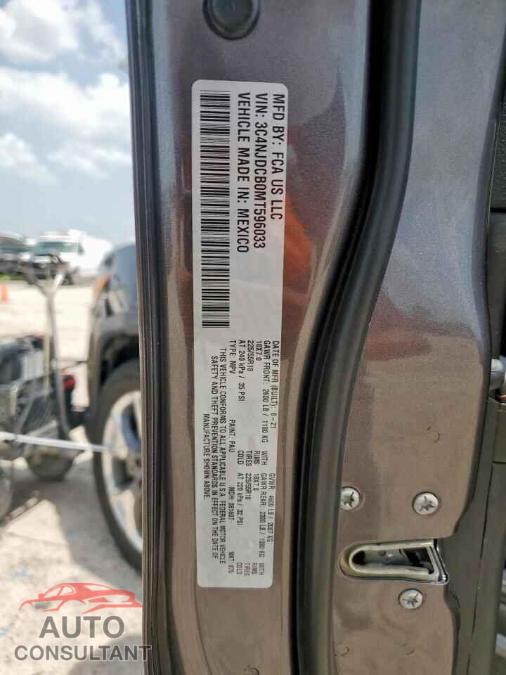 JEEP COMPASS 2021 - 3C4NJDCB0MT596033