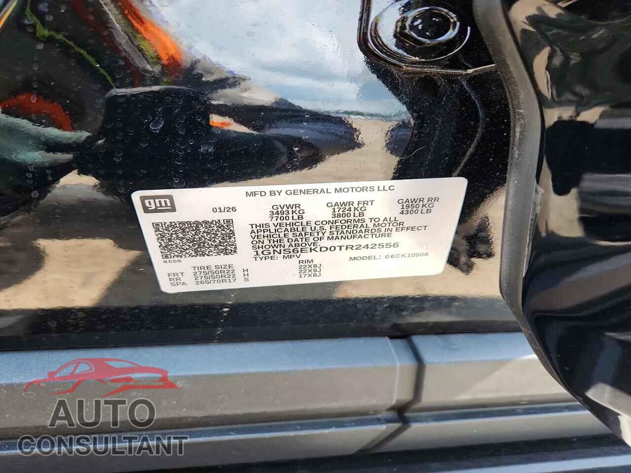CHEVROLET SUBURBAN 2026 - 1GNS6EKD0TR242556