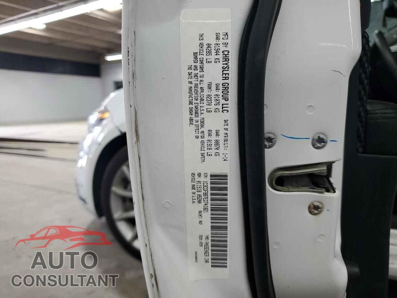 DODGE DART 2014 - 1C3CDFBB7ED741821