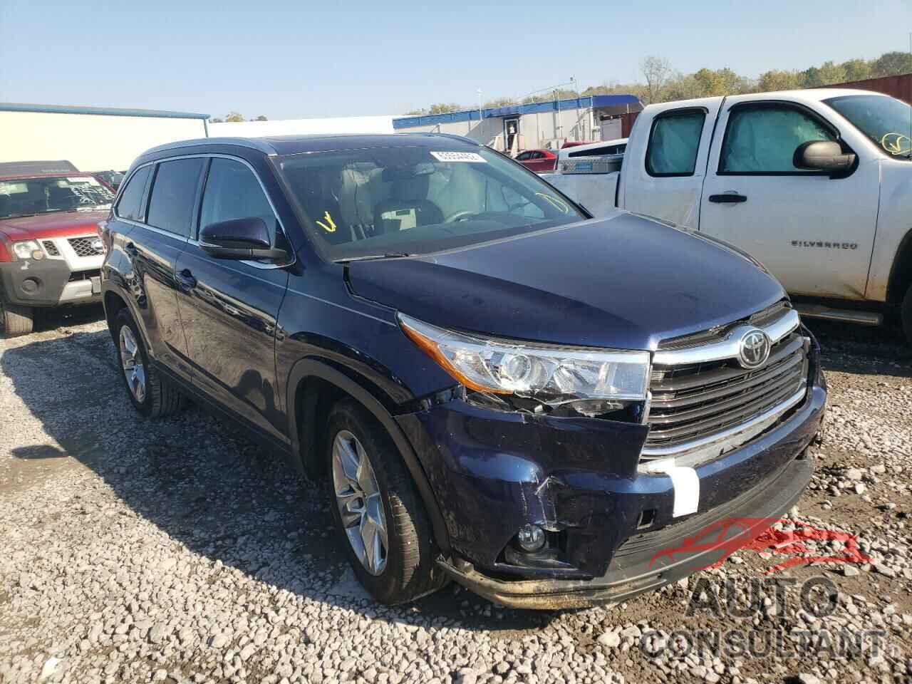 TOYOTA HIGHLANDER 2016 - 5TDYKRFH8GS146426