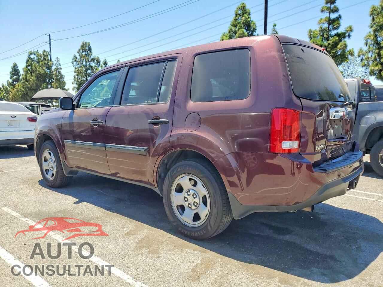HONDA PILOT 2013 - 5FNYF3H27DB022013