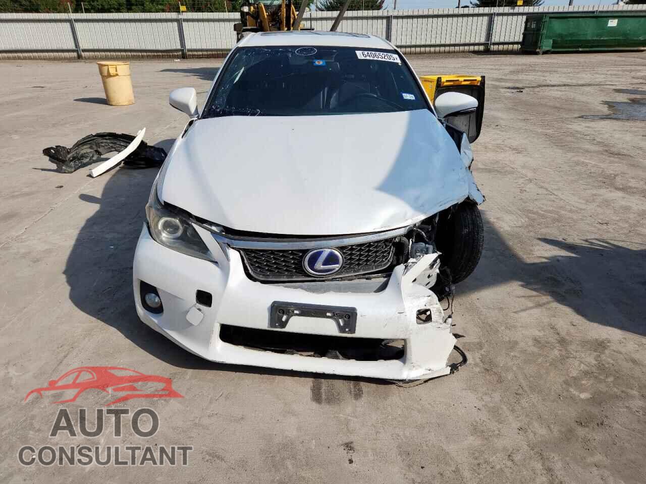 LEXUS CT 200 2012 - JTHKD5BH2C2050113
