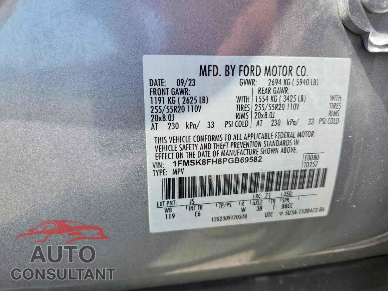 FORD EXPLORER 2023 - 1FMSK8FH8PGB69582