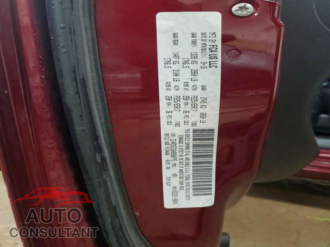 DODGE CARAVAN 2017 - 2C4RDGEG3HR580775