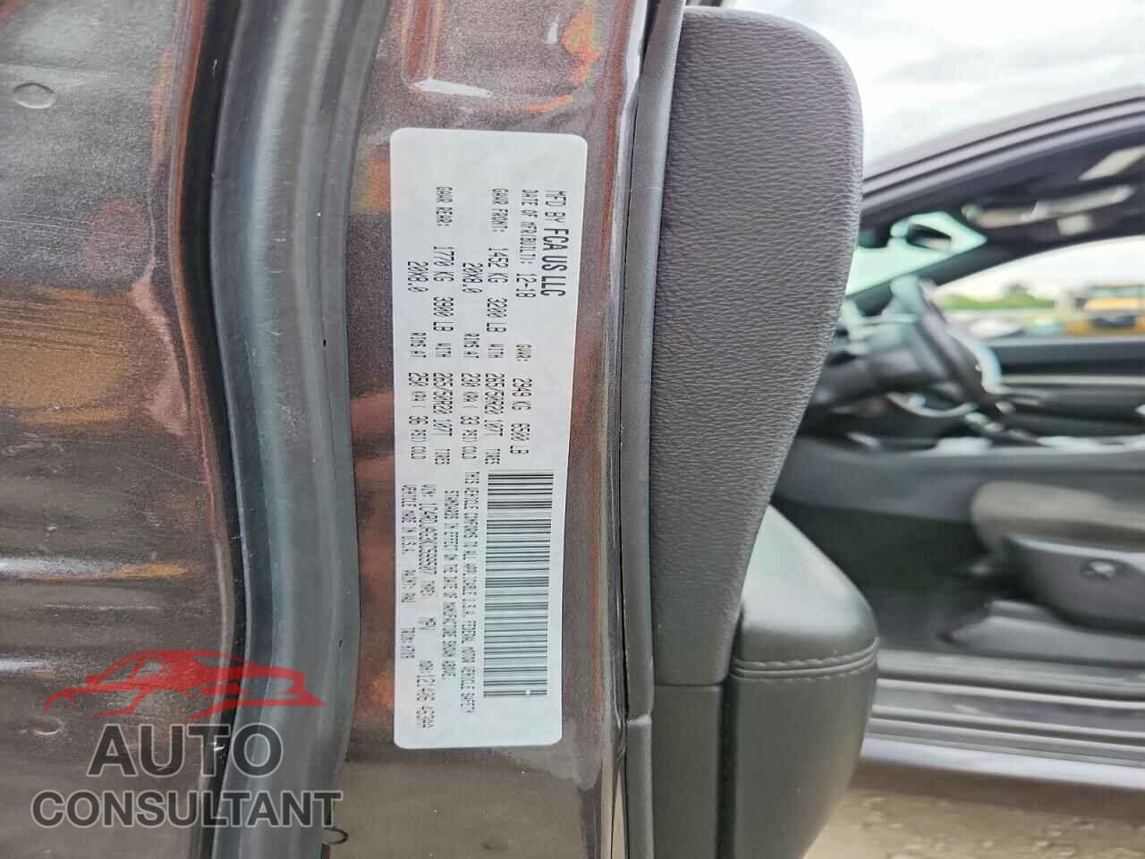 DODGE DURANGO 2019 - 1C4RDJAG3KC599507