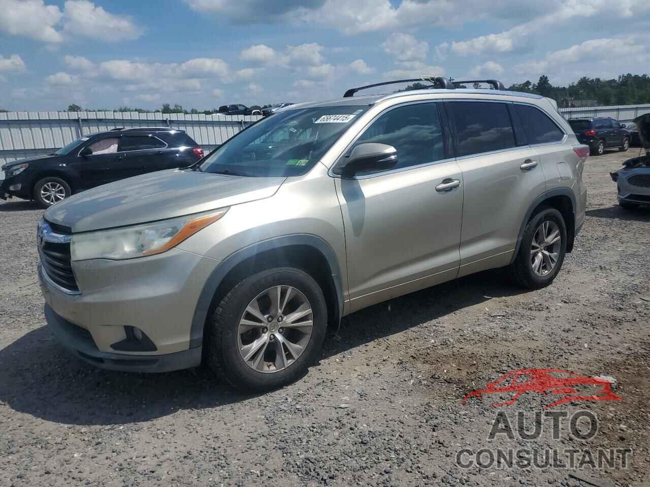 TOYOTA HIGHLANDER 2014 - 5TDJKRFH5ES032236