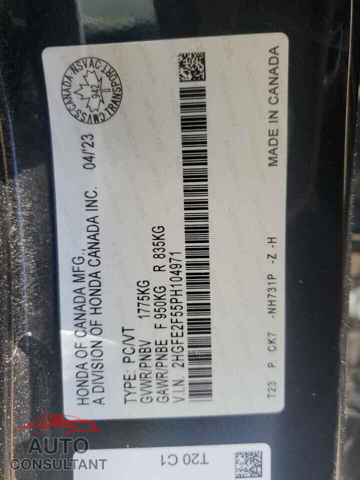 HONDA CIVIC 2023 - 2HGFE2F55PH104971