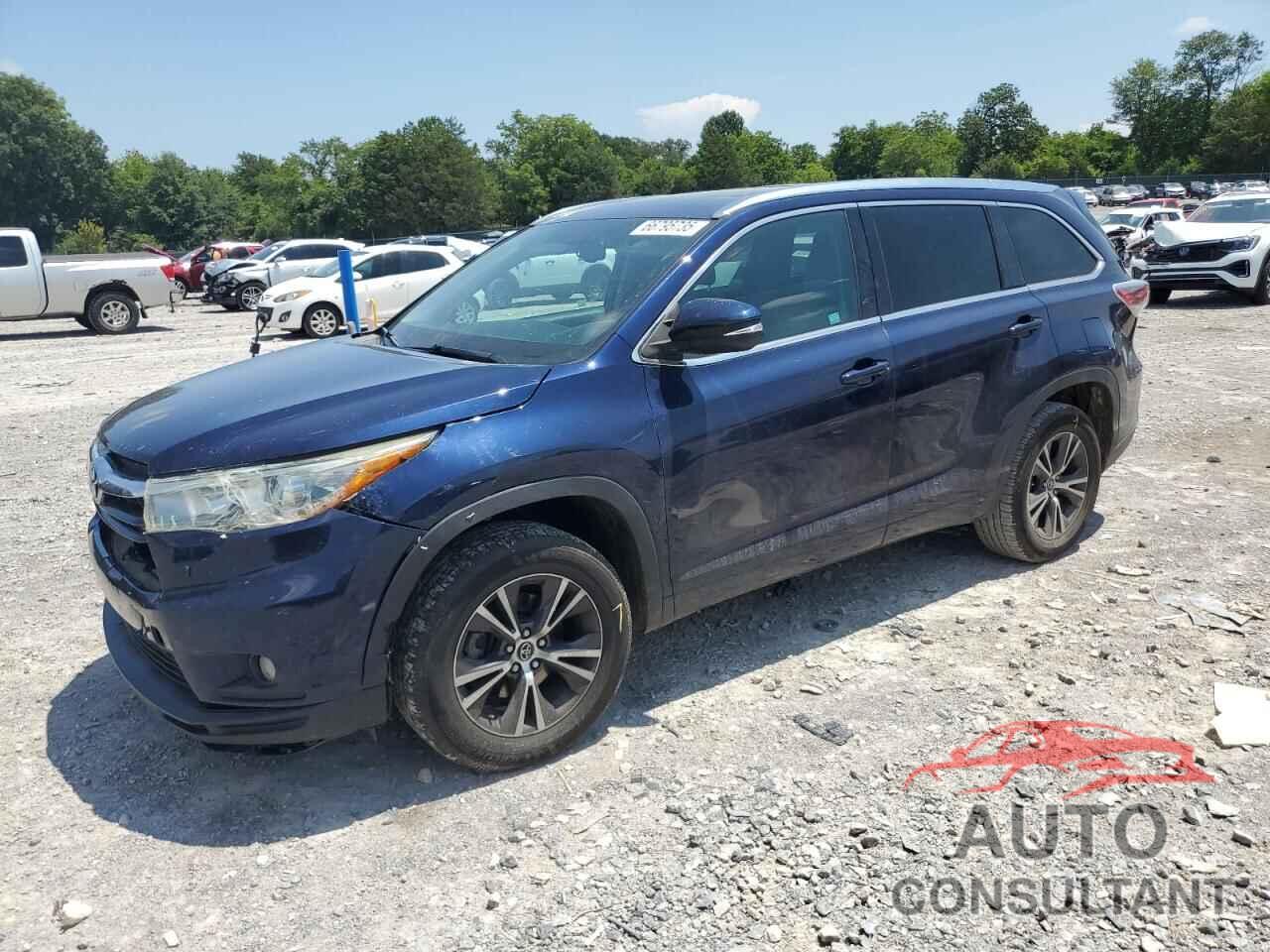TOYOTA HIGHLANDER 2016 - 5TDKKRFH0GS144398