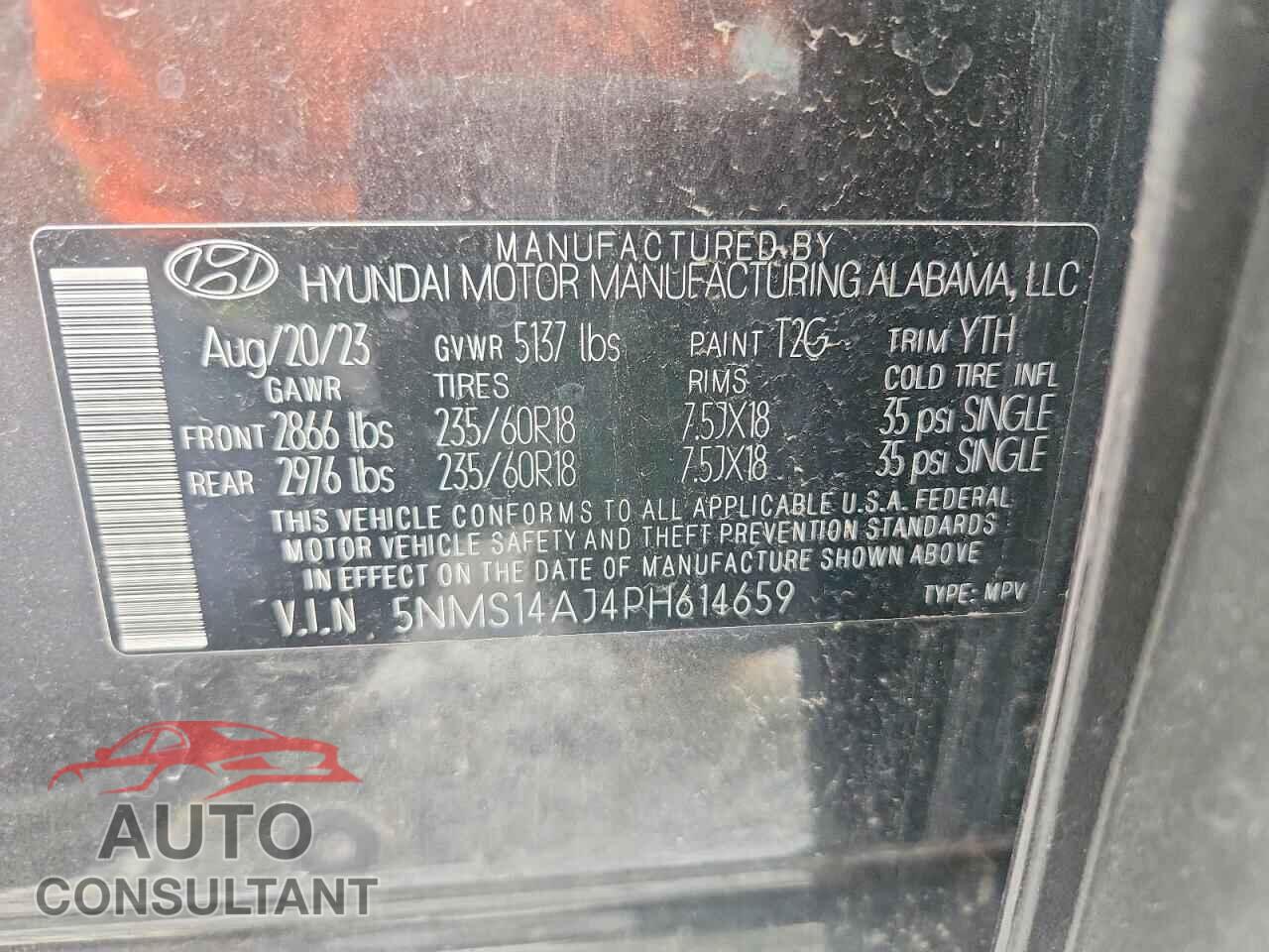 HYUNDAI SANTA FE 2023 - 5NMS14AJ4PH614659