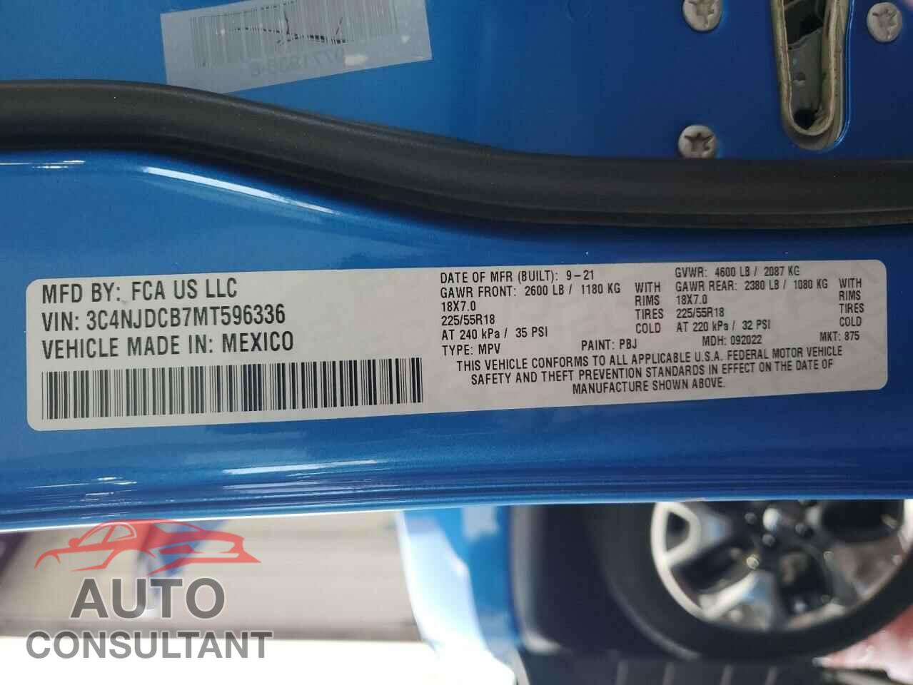JEEP COMPASS 2021 - 3C4NJDCB7MT596336