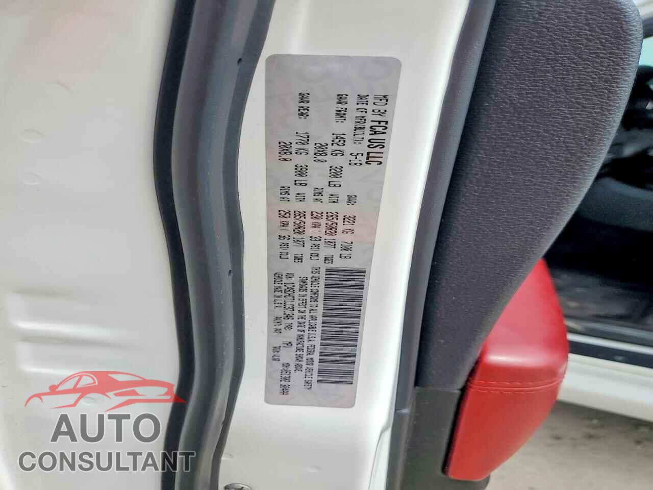 DODGE DURANGO 2018 - 1C4SDHCT1JC371346