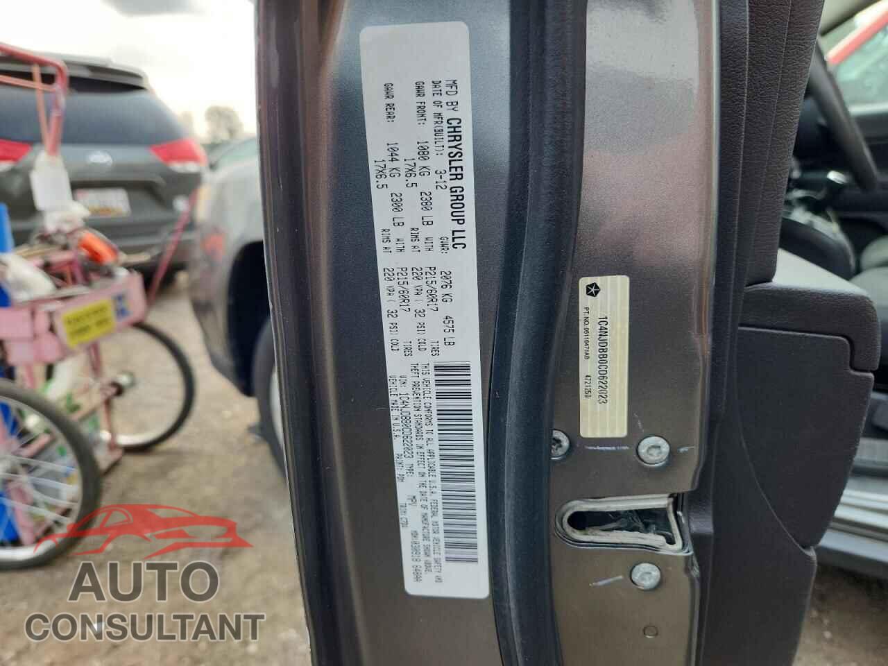 JEEP COMPASS 2012 - 1C4NJDBB0CD622023