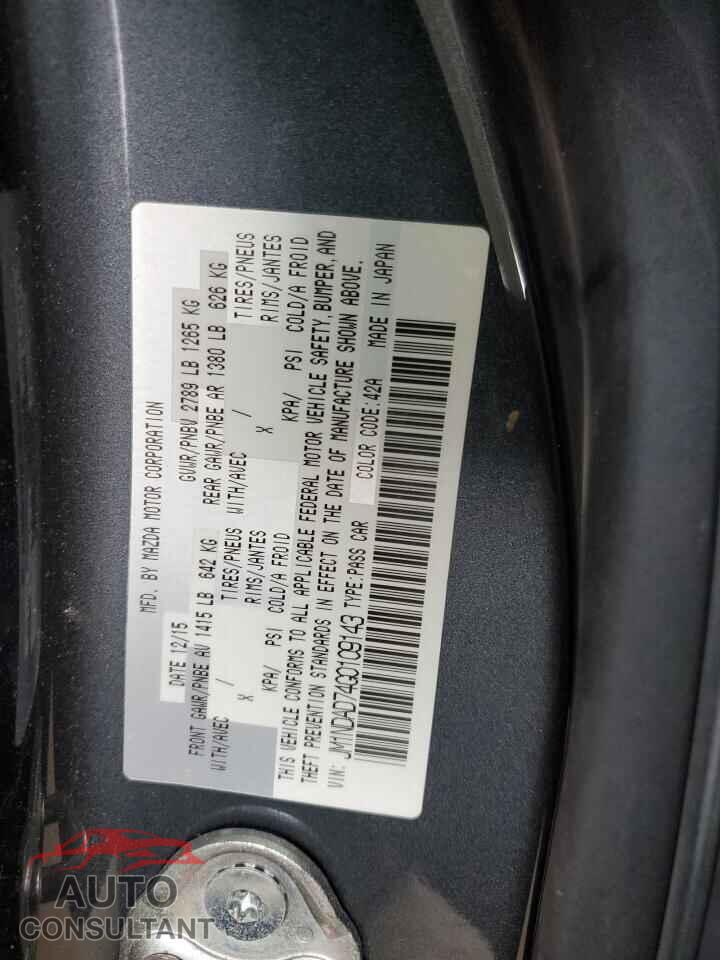 MAZDA MX5 2016 - JM1NDAD74G0109143